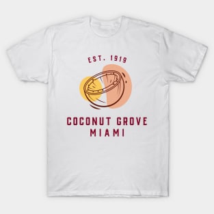 Coconut Grove Miami Established 1919 T-Shirt